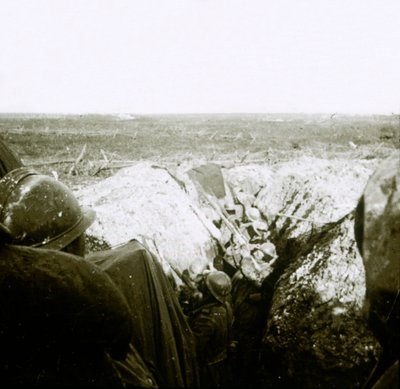 Disparo antiaéreo, línea del frente, c1914-c1918 de Unbekannt