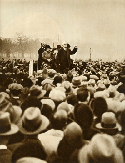 Manifestación antigubernamental, Hyde Park, Londres, 6 de febrero de 1933, 1935 de Unbekannt