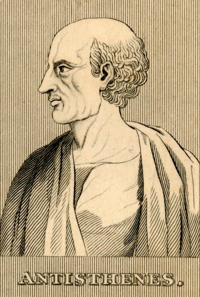 Antístenes, c. 445-365 a.C., 1830 de Unbekannt
