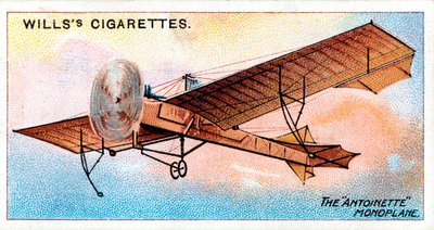 Monoplano Antoinette del aviador francés Hubert Latham, c1910 de Unbekannt