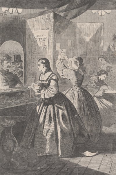 ¿Algo para mí, por favor? Oficina de correos de la Feria de Brooklyn en ayuda de la S..., 5 de marzo de 1864 de Unbekannt