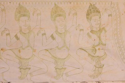 Dibujo de Apsara, Siem Reap, Camboya de Unbekannt