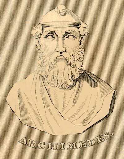 Arquímides, c287-212 a.C., 1830 de Unbekannt