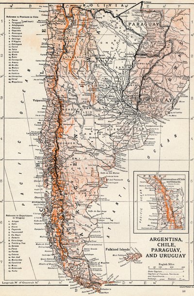 Argentina, Chile, Paraguay y Uruguay de Unbekannt