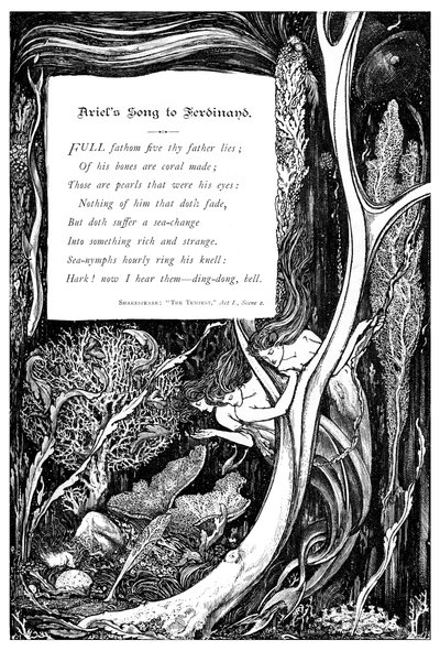 Canción de Ariel a Ferdinand, 1895 de Unbekannt