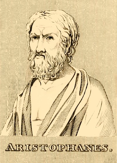Aristófanes, c460-380 a.C., 1830 de Unbekannt