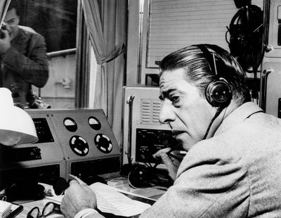 Aristotle Onassis en su yate de Unbekannt