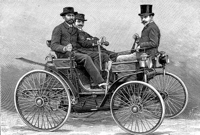 El primer automóvil de Armand Peugeot, 1890 de Unbekannt