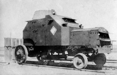 Coche blindado sobre rieles, Bagdad, Irak, 1917-1919 de Unbekannt