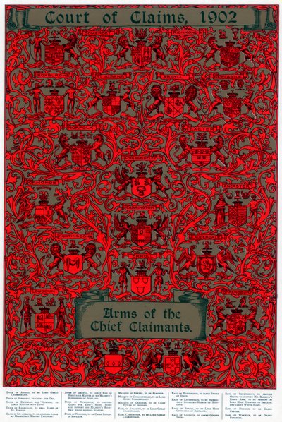 Escudos de los principales reclamantes de Unbekannt