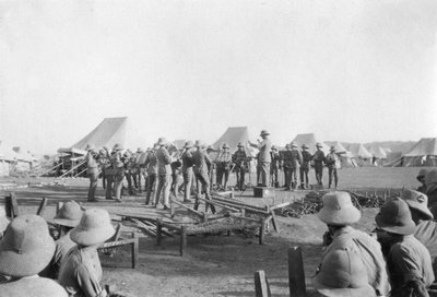 Práctica de la banda del ejército, Howshera, 1917 de Unbekannt