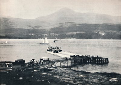 Arran - Muelle de Brodick y Goatfell, 1895 de Unbekannt