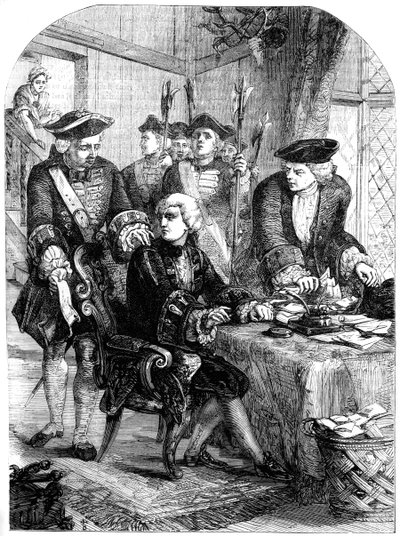 Arresto de Sir William Wyndham, c1715, siglo XIX de Unbekannt