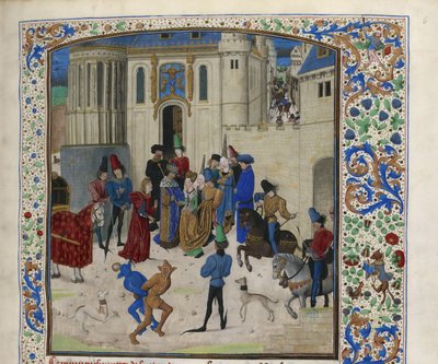 Llegada de Isabeau de Baviera a París, ca. 1470-1475 de Unbekannt
