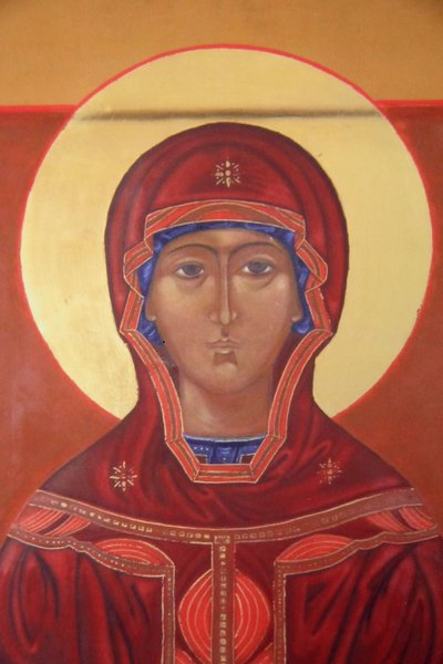 Santuario de Jean-Marie Vianney (el Cura de Ars), Ars-sur-Formans, Ain, Francia: icono de la Virgen María de Unbekannt