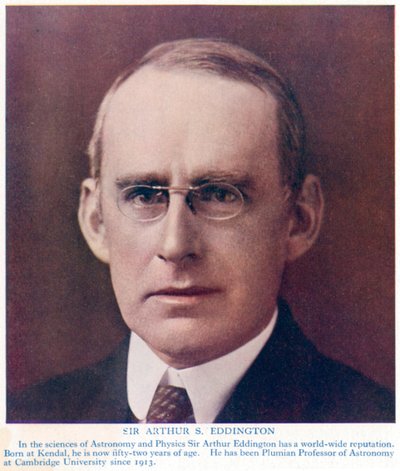 Arthur Stanley Eddington 1882-1944, astrónomo y físico británico, c. 1934 de Unbekannt