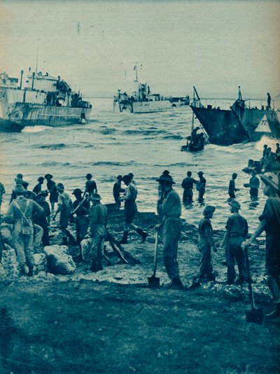 Cuando salió el sol en el día de la invasión: Con pico y pala se despeja el camino, 1943-44 de Unbekannt