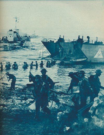 Cuando salió el sol en el día de la invasión: Con pico y pala se despeja el camino, 1943-44 de Unbekannt