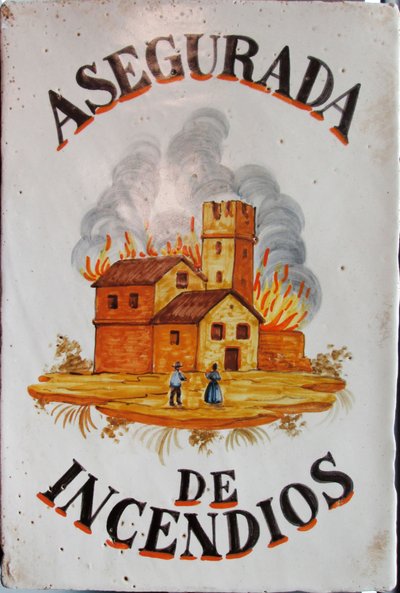 Asegurada de incendios, segunda mitad del siglo XIX de Unbekannt