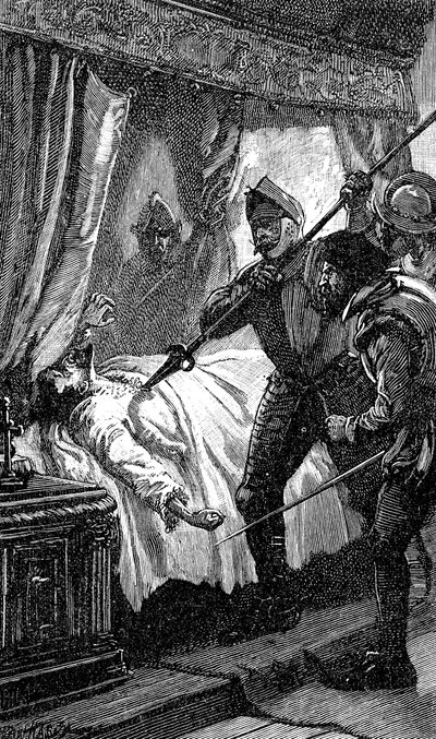 Asesinato de Albrecht von Wallenstein, soldado austríaco, 1634 siglo XIX de Unbekannt
