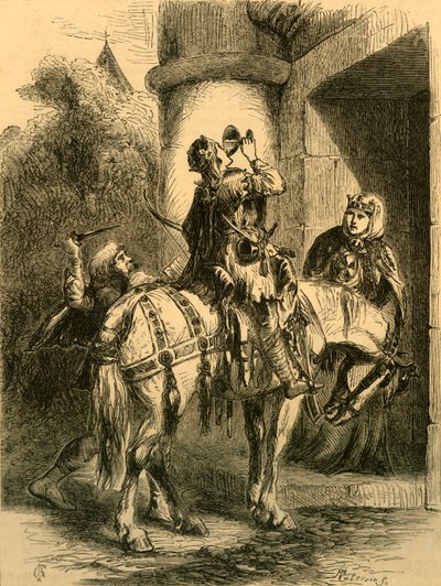Asesinato de Eduardo el Mártir, c1890 de Unbekannt