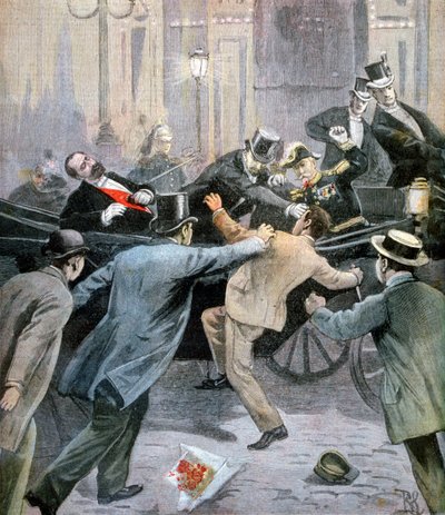 Asesinato de Marie François Sadi Carnot, Presidente de la Tercera República Francesa, 1894 de Unbekannt