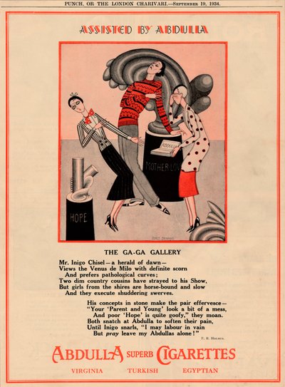 Asistido por Abdulla - La Galería Ga-Ga, 1934 de Unbekannt