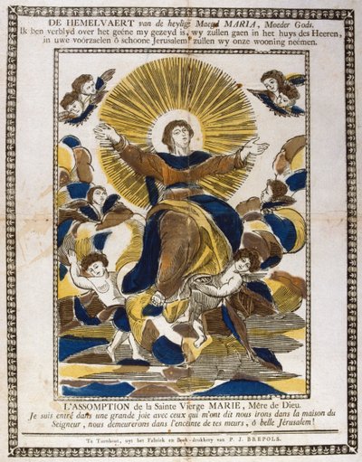 Asunción de la Virgen María, siglo XIX de Unbekannt