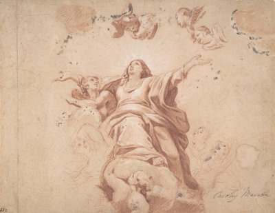 Asunción de la Virgen después de Carlo Maratta, siglo XVII de Unbekannt