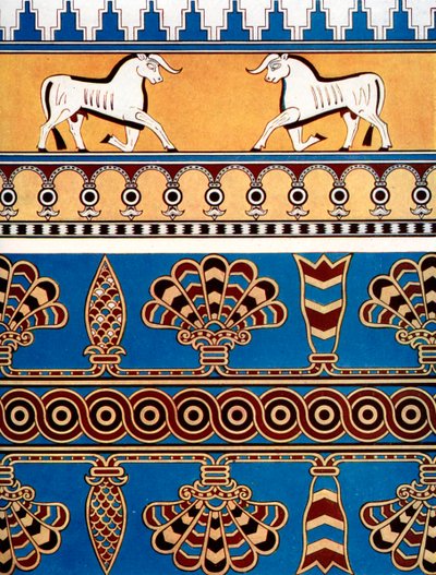 Diseño de ladrillo y azulejo asirio, 1933-1934 de Unbekannt