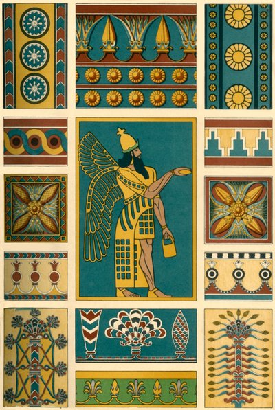 Decoración asiria, 1898 de Unbekannt