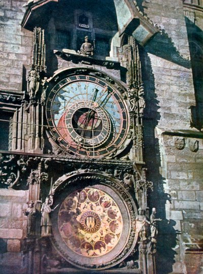 Reloj astronómico, Ayuntamiento Viejo, Praga, República Checa, 1943 de Unbekannt