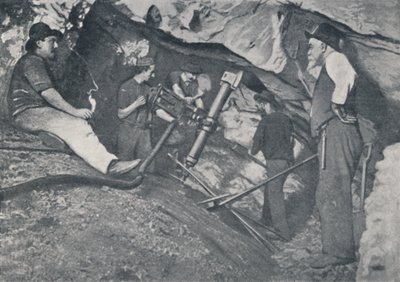 Trabajando en una mina de oro victoriana, 1923 de Unbekannt