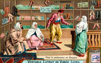 En un zapatero en Turquía, c1900 de Unbekannt