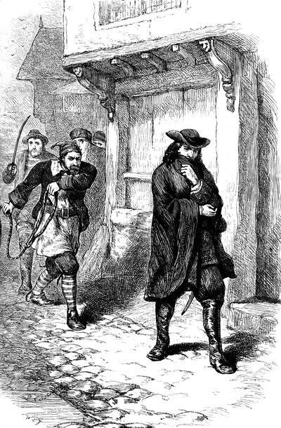 Ataque al capitán de la Rosa, siglo XVII, c. 1880 de Unbekannt
