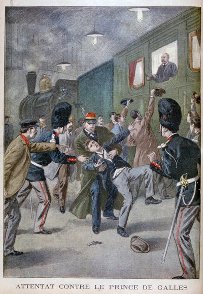 Intento de ataque a Eduardo, Príncipe de Gales en Bruselas, 1900 de Unbekannt