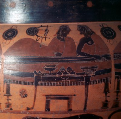 Ático de figura roja, jarrón griego de Unbekannt