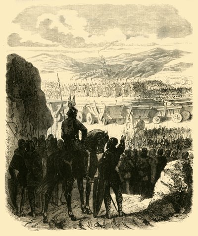 Atila en la Pira, después de su derrota por Aecio, 453AD, 1890 de Unbekannt