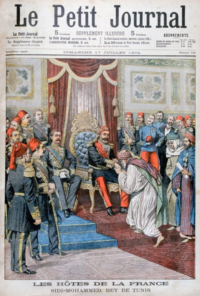 Audiencia con Muhammad IV al-Hadi, el Bey de Túnez, 1904 de Unbekannt