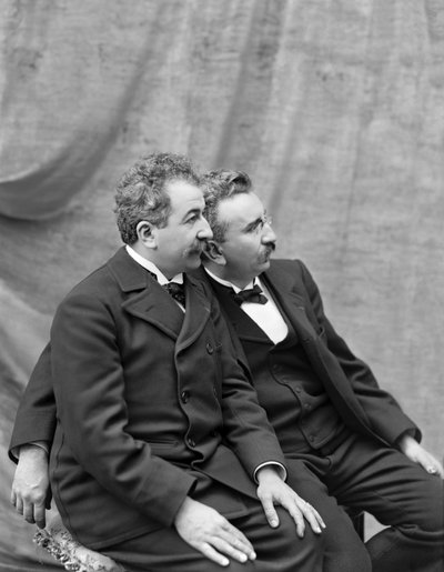 Auguste y Louis Lumière, 1895 de Unbekannt