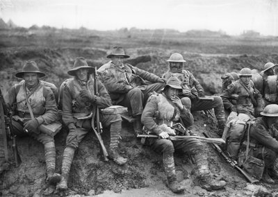 Australia en la Gran Guerra. Hombres no identificados de la 5ª División de Unbekannt