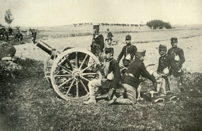 Artillería austriaca en el campo, 1919 de Unbekannt