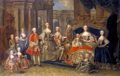 Familia imperial austriaca, c1764 de Unbekannt