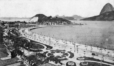 Avenida Beira-Mar, Botafogo, Río de Janeiro, principios del siglo XX de Unbekannt