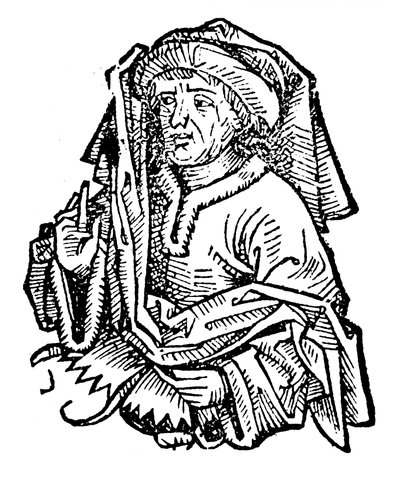 Averroes Ibn Rushd 1126-1198, eminente filósofo islámico medieval, 1493 de Unbekannt
