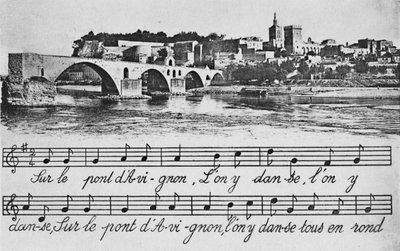 Aviñón - Puente de San Benezet, c. 1925 de Unbekannt