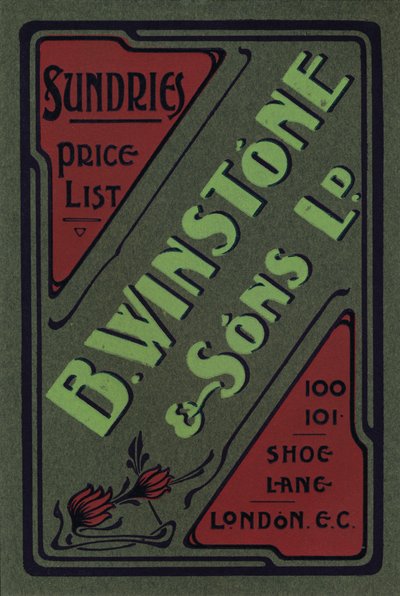 Anuncio de B. Winstone & Sons Ltd., 1907 de Unbekannt