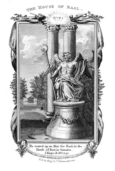 Baal, dios principal de los cananeos, 1804 de Unbekannt