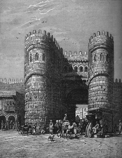 Bab-El-Footoh, una de las puertas de El Cairo, 1878, c1882 de Unbekannt