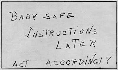 Instrucciones de Seguridad para Bebés Actuar en Consecuencia, 1932, 1938 de Unbekannt